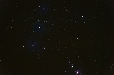 オリオン三ツ星とオリオン大星雲(M42) その3