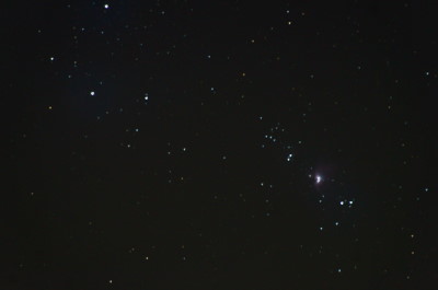 オリオン大星雲(M42)付近